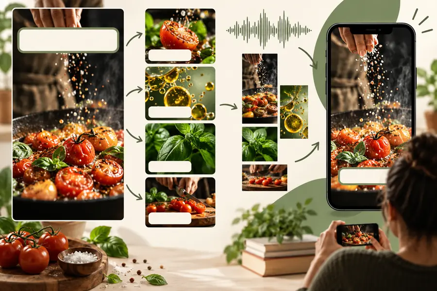 Illustration zur Planung eines gesichtslosen Instagram-Reels